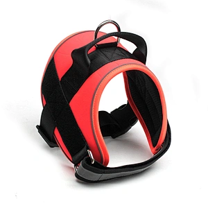 Breathable Reflective Dog Harness Lightweight Durable Oxford Vest with Strong Control Handle Adjustable Velcro for Pets
