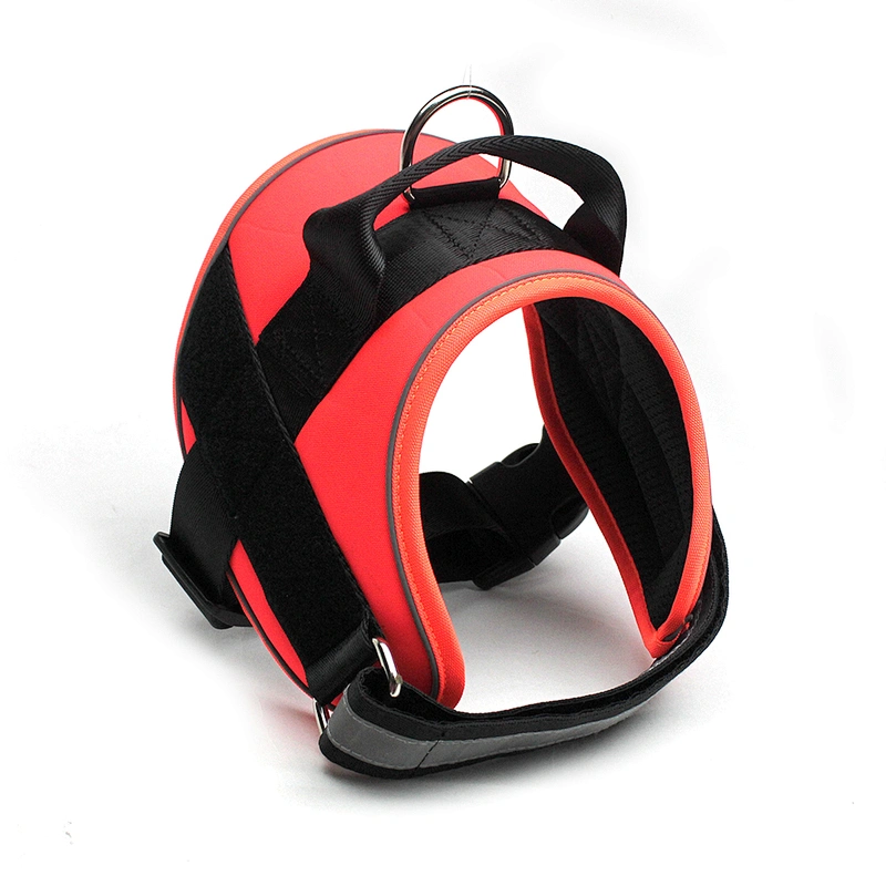 Breathable Reflective Dog Harness Lightweight Durable Oxford Vest with Strong Control Handle Adjustable Velcro for Pets