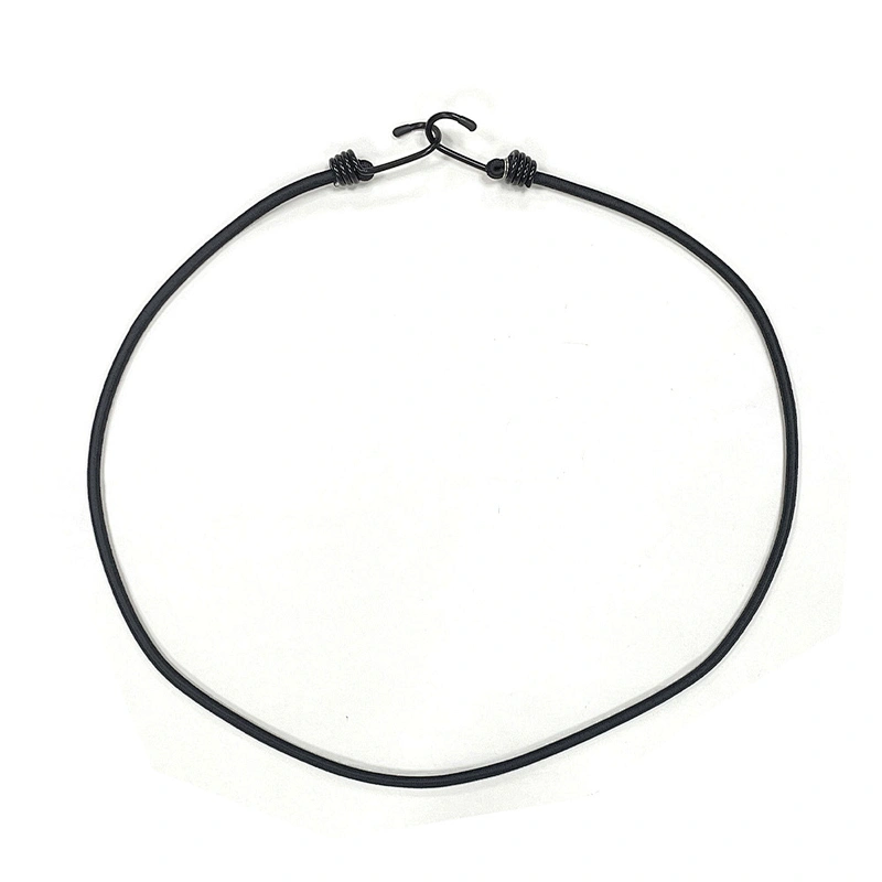 Factory wholesale round black elastic cord cords custom 1mm 2mm 4mm 8mm 10mm shock bungee elastic string cord elastic rope