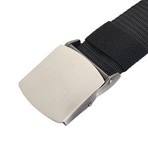 New Thickened Automatic Metal Buckle Casual Green Custom Logo Blank For Pants Webbing Braided Canvas Fabric Nylon Tactical Belt