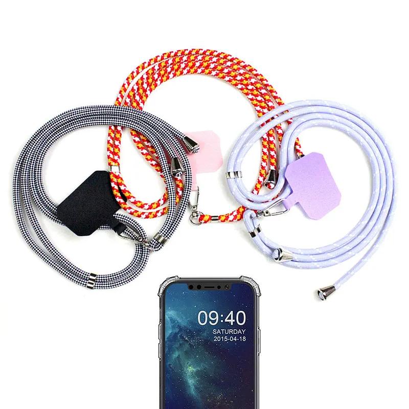 2024 Universal Mobile Phone Lanyard Neck Adjustable Strap  Rope With Phone Tether Patch