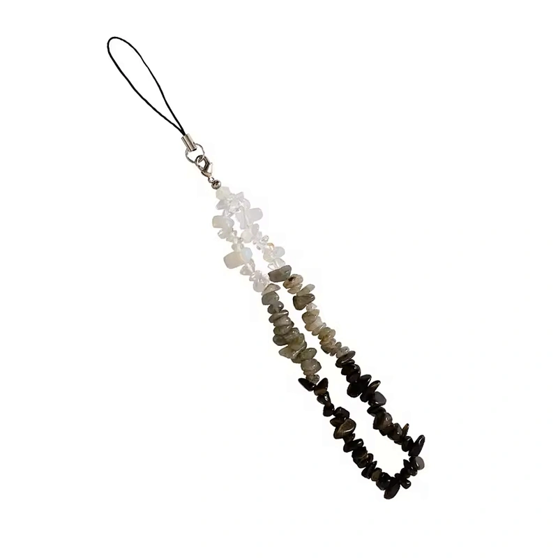 Handmade Crystal Beaded Phone Charm, Custom Pearl Beads Mobile Chain Strap, Decorative Lanyard for Cell Phone Case