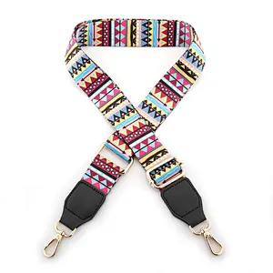 Custom Logo Bag Strap 5cm Wide Crossbody Guitar Strap For Handbags Replacement Adjustable Shoulder Purse Strap