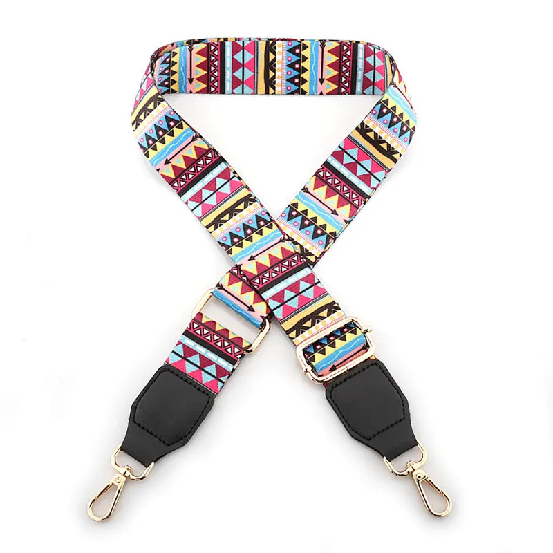 Custom Logo Bag Strap 5cm Wide Crossbody Guitar Strap For Handbags Replacement Adjustable Shoulder Purse Strap