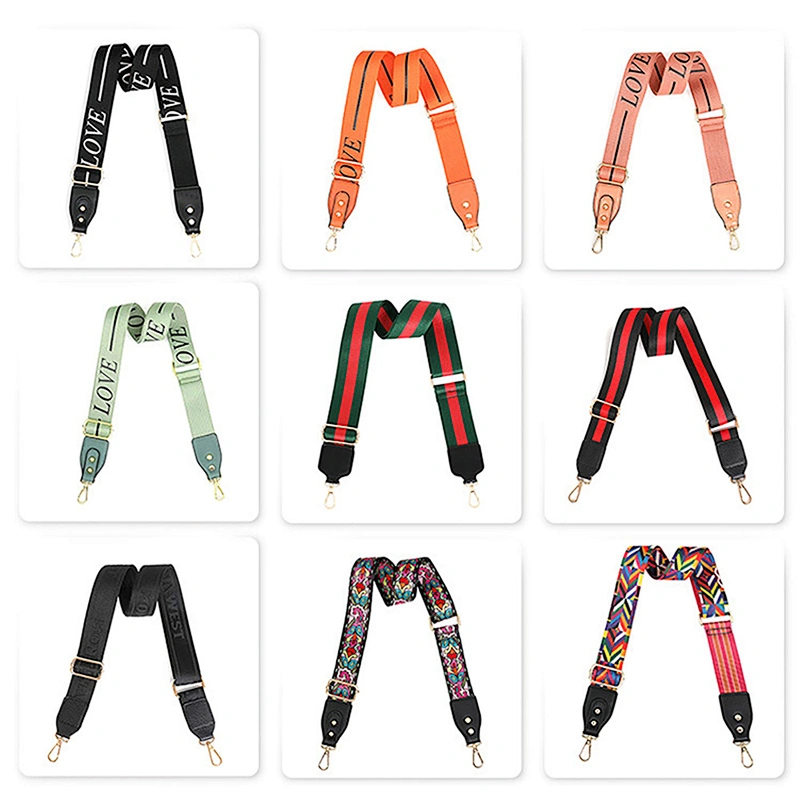 2024 Custom Logo Bag Strap 5cm Wide Crossbody Strap For Handbags Replacement Adjustable Shoulder Purse Strap