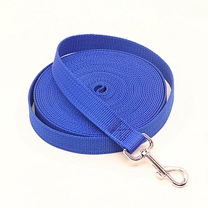 Custom Manufacturer Wholesale Training with Heavy Duty Snap Hook Big Thick PP Nylon Line Lead Pet Cat Dog Hunting Long Leash