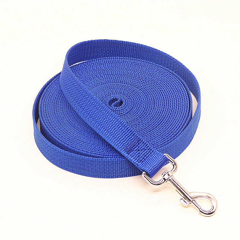 Custom Manufacturer Wholesale Training with Heavy Duty Snap Hook Big Thick PP Nylon Line Lead Pet Cat Dog Hunting Long Leash
