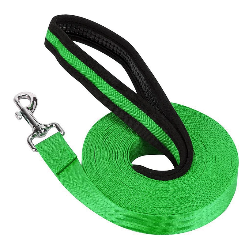 Vegan Woven High Quality Custom Roll Train PP Polyester Quick Release Walk Outdoor 5m 10m 20m Long Nylon Pet Dog Leash