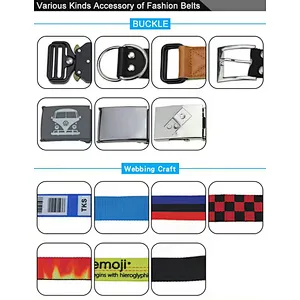 Luxury Square Metal Buckle Famous Brand Braided Custom Woven Factory Polyester Lady Women Men Nylon Canvas Fabric Belt