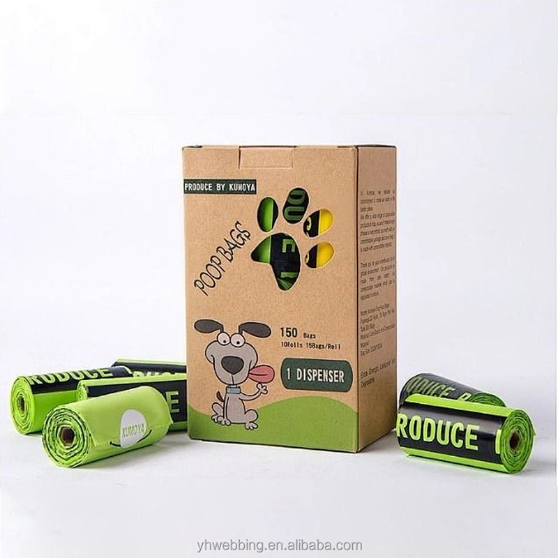 Biodegradable Pet Waste Bags Eco-Friendly Fully Degradable Pet Poop Bags Compostable Corn Starch Renewable Tough and Durable