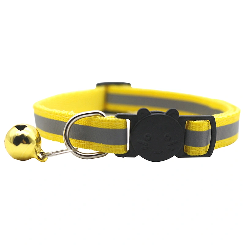 New Thick Luxury Designer Cat and Dog Collar – Custom Large Size with Plastic Buckle and Metal Bell – Available in Bulk