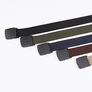 Wholesale Adjust Heavy Duty Quick Release Custom Logo Outdoor Tactical Nylon Fabric Canvas Belt Waist Straps