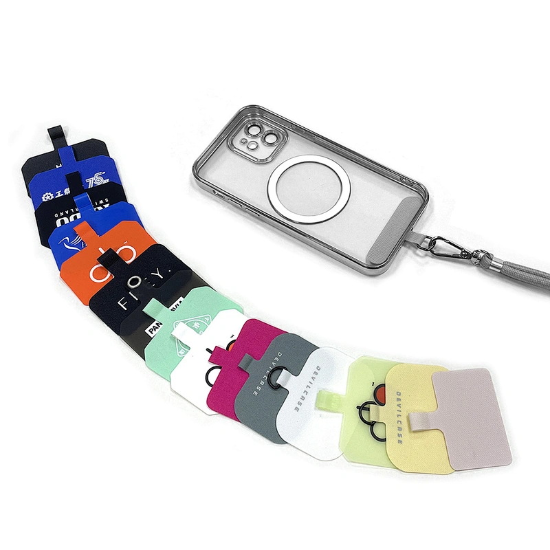 Universal Colorful Custom Color Smartphone Cellphone Phone Strap Rope Nylon TPU Mobile Cell Phone Case Lanyard Straps Patch