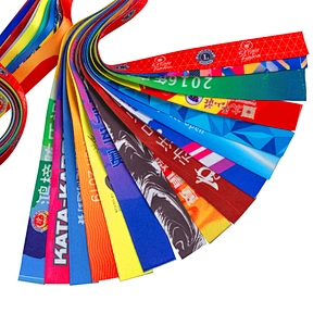 customized medal rope neck hanging nylon badge strap lanyards with logo custom