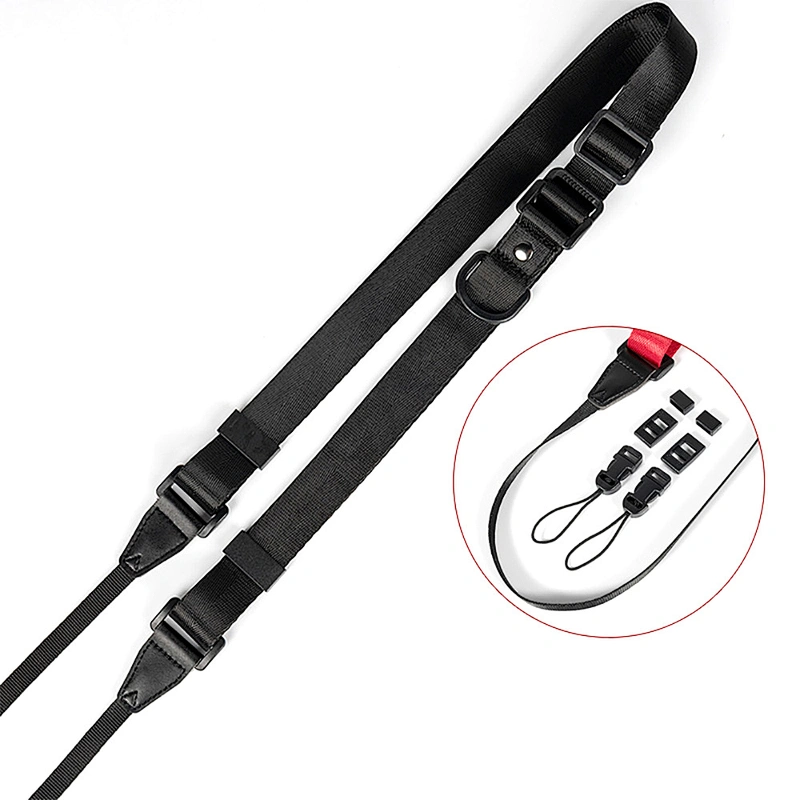 Yihong pure color nylon crossbody should neck quick adjustment Camera Strap