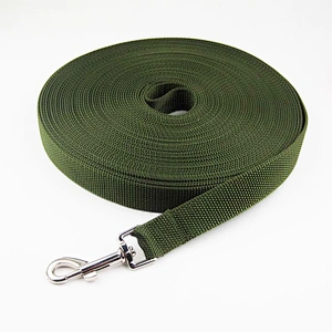 Wholesale Custom Size Color Logo Outdoor Training Walk Sublimated Woven Long PP Polyester Pet for Dog Lead Nylon Leash