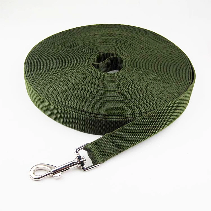 Wholesale Custom Size Color Logo Outdoor Training Walk Sublimated Woven Long PP Polyester Pet for Dog Lead Nylon Leash
