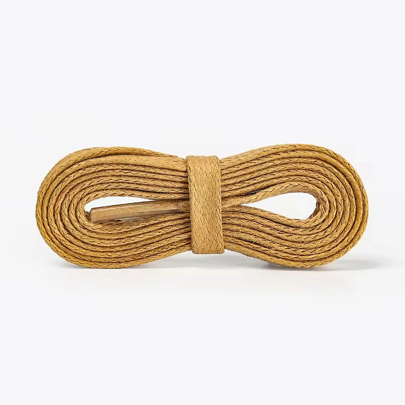 Wholesale Custom Labor Insurance Martin Boots Elastic Sport Sneaker Waxed 8mm Flat Fabric Waterproof Cotton Shoe Lace Shoelace