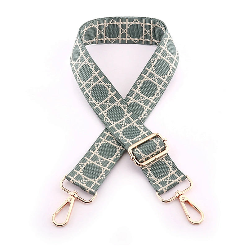 Adjustable Handbag Custom Print Logo Wide PP Polyester Canvas Woven Belt Crossbody 3.8cm Shoulder Nylon Bag Strap