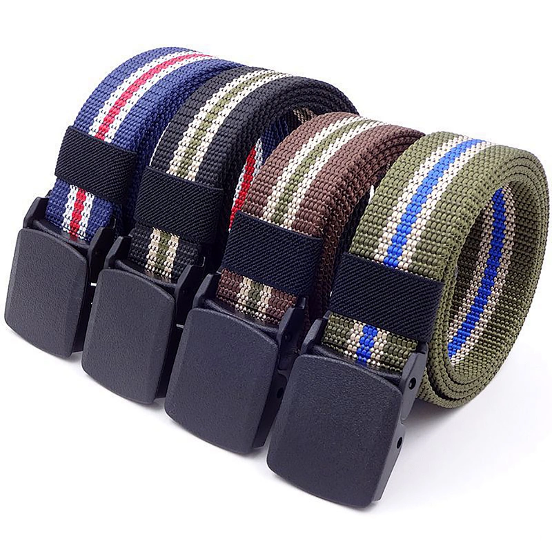 All Match Woven Braided Webbing Women Business Men Lady Universal Factory Manufacturer Thick Custom Nylon Canvas Fabric Belt