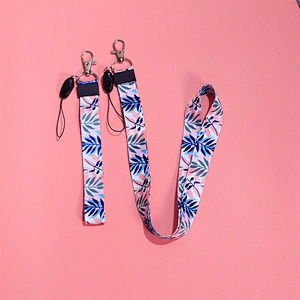 Luxury Rope ID Card Strap Cute Short Custom Nursing Medical Wristlet for Key Wrist Keychain Necklace Teacher Polyester Lanyard