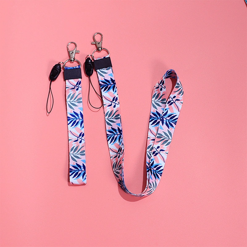 Luxury Rope ID Card Strap Cute Short Custom Nursing Medical Wristlet for Key Wrist Keychain Necklace Teacher Polyester Lanyard