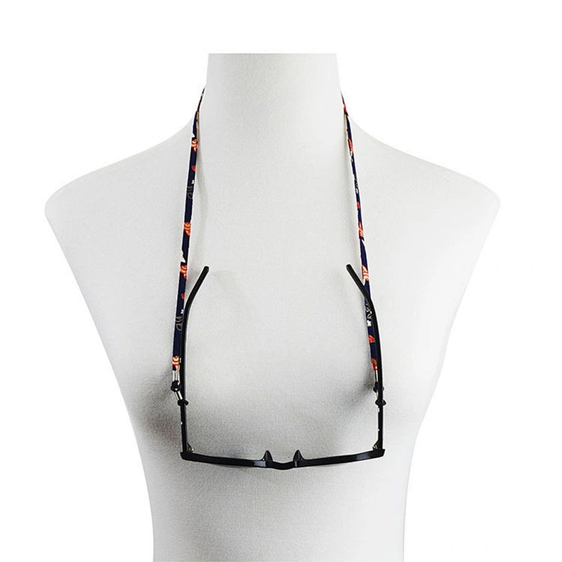 Custom Printed Logo Anti Lost Sport Sun Wholesale Bulk Fabric Polyester Eye Glass Eyeglass Sunglass Lanyard Rope Strap