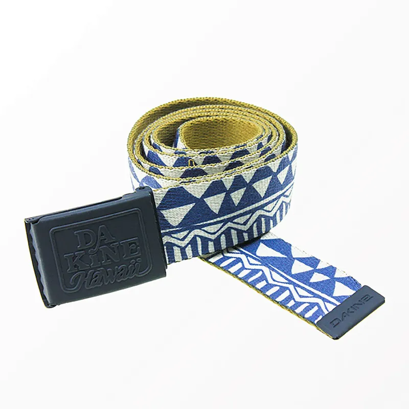 Fashion Designer Women Men Custom Polyester Imitation Nylon Polyester Canvas Waist Sublimated Print Logo Fabric Canvas Belt