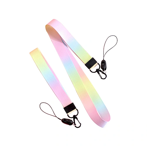 Luxury Rope ID Card Strap Cute Short Custom Nursing Medical Wristlet for Key Wrist Keychain Necklace Teacher Polyester Lanyard