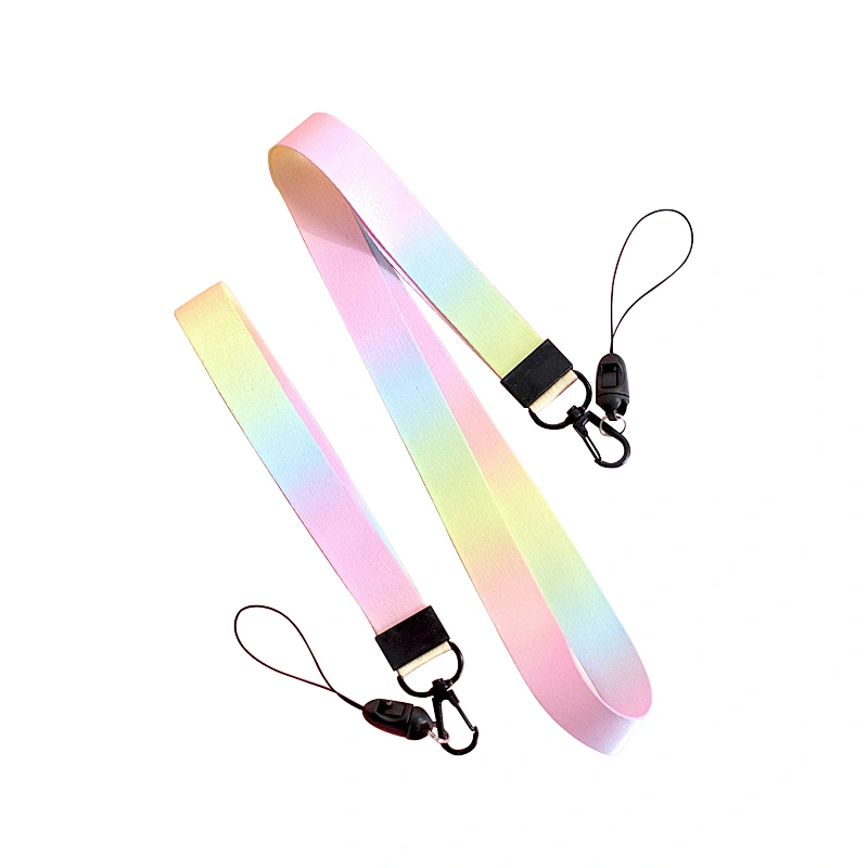 Luxury Rope ID Card Strap Cute Short Custom Nursing Medical Wristlet for Key Wrist Keychain Necklace Teacher Polyester Lanyard
