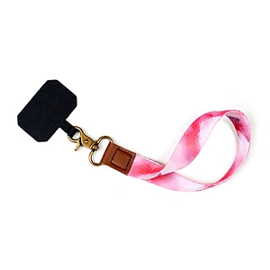Promotional Cheap Custom Printed Hand Wrist Lanyard Mobile Phone Straps Keychain Short Lanyard