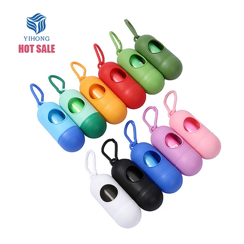 Bulk Wholesale Pill Shape Dispenser Print Factory Compostable Biodegradable Plastic Waste Garbage Pet Cat Dog Poop Bag
