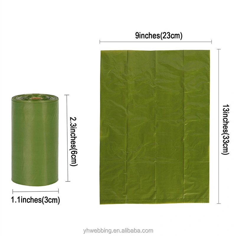 Eco-Friendly Biodegradable Pet Waste Bags Strong Load-Bearing Recycled Roll Core Easy Tear Reusable