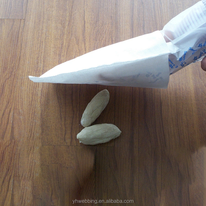Eco-friendly compostable dog poop bags Strong double-layer leak-proof odor control durable pet waste bags for waste disposal