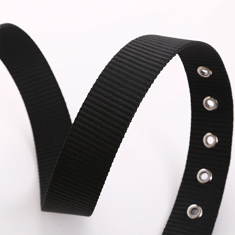 Factory Wholesale Custom Woven Tactical Outdoor Breathable Knit Pin Buckle Women Men Canvas Fabric Belt