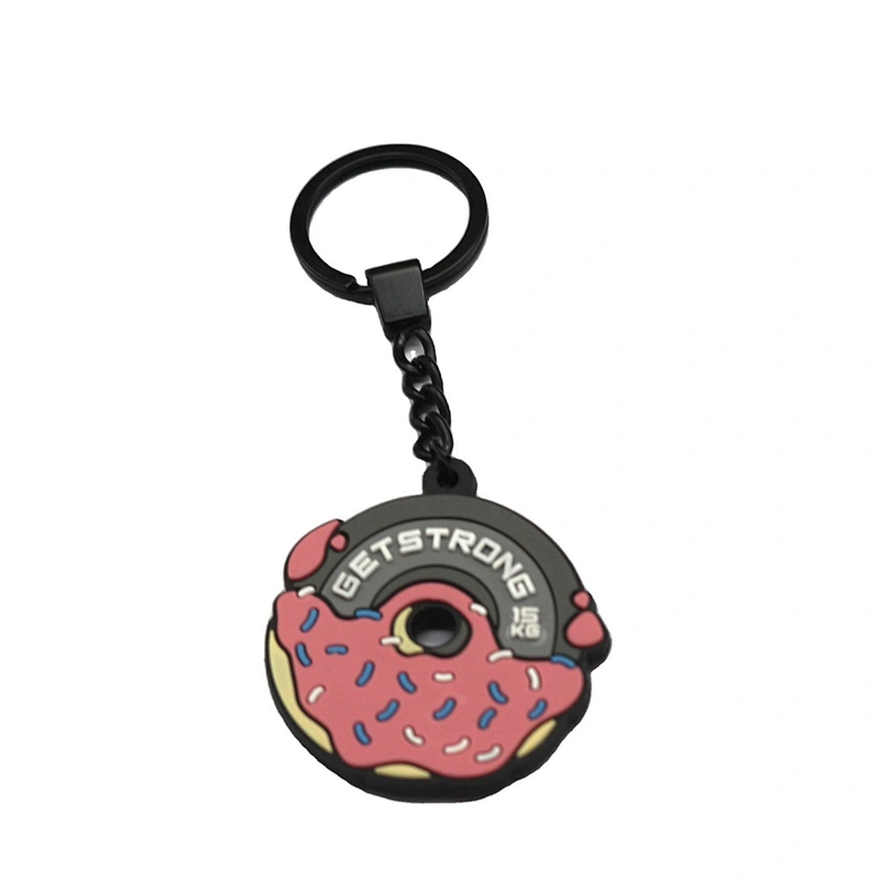Wholesale Key Ring Silicone Cute Key Chains for Bags Car Key Holder Decoration Key Ring Promotional Gift Custom Rubber Keychain