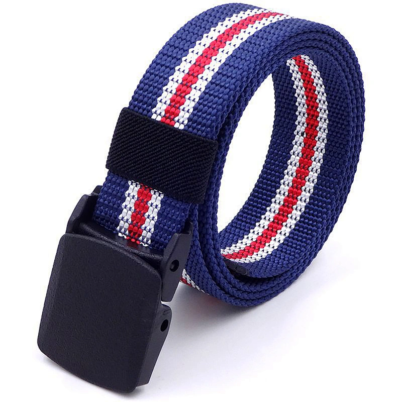 All Match Woven Braided Webbing Women Business Men Lady Universal Factory Manufacturer Thick Custom Nylon Canvas Fabric Belt