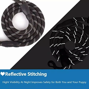 Foam Handle Wholesale Heavy Duty Manufacturer Custom Braid Training Nylon Reflective Lead Pet Dog Traction Leash Rope