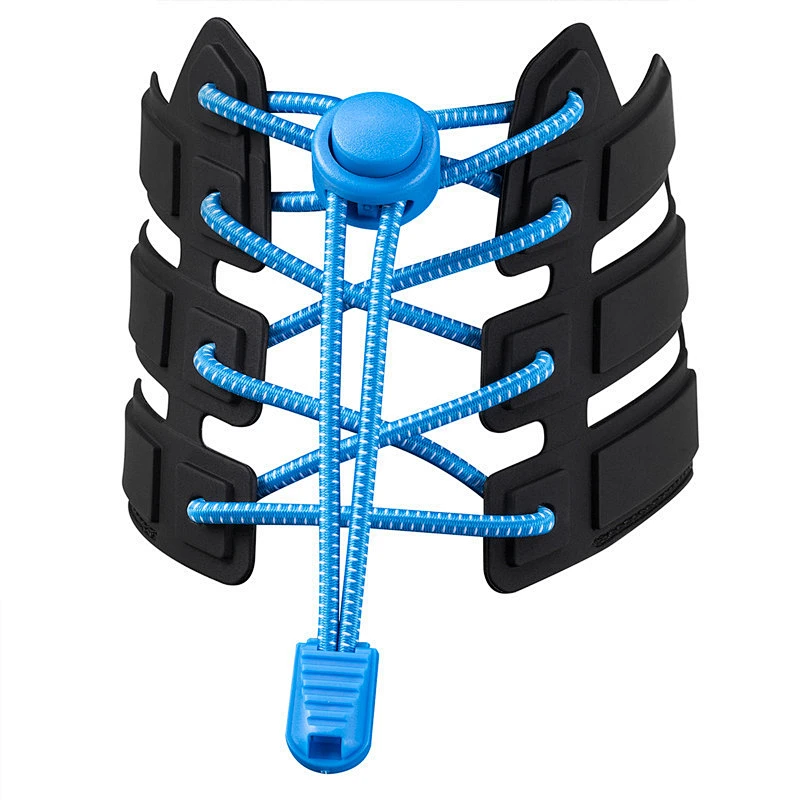 for Wholesale Custom Round Rope Adult Child Polyester Sneaker Free No Tie Sport Easy Elastic Reflective Lazy Shoe Lace Shoelace