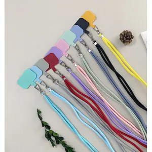New Other Universal Phone Case Cover Rope Lanyard Cord Neck Cell Mobile Wrist Custom Nylon Patch Polyester Phone Strap Lanyard