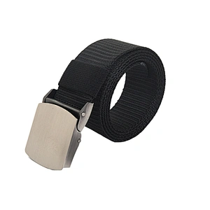 New Thickened Automatic Metal Buckle Casual Green Custom Logo Blank For Pants Webbing Braided Canvas Fabric Nylon Tactical Belt