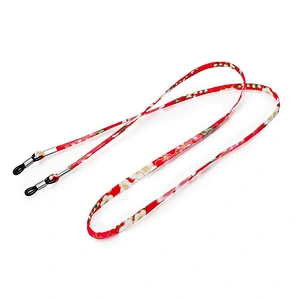 Custom Printed Logo Anti Lost Sport Sun Wholesale Bulk Fabric Polyester Eye Glass Eyeglass Sunglass Lanyard Rope Strap