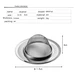 wire mesh sink drain strainer