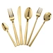 gold dinner Set