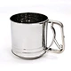 5 Cup Flour Sifter Stainless Steel Triple Mesh Spring-Action Sifter