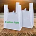 ES Custom Biodegradable Disposable PLA/Hdpe/Ldpe Plastic Bags Supermarket Shopping Bags