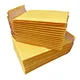 ES 100 pcs yellow bubble Mailers bags Gold kraft paper envelope bag proof new express packaging