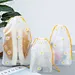 Clear Plastic Drawstring Bag