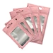 200pcs/lot Mylar Food Ziplock Bag Retail Colored Matte Aluminum Foil Plastic Packaging Bags Flat Self Seal Zip Lock Package Bag