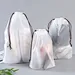Custom Large Plastic Drawstring Bag With Custom Printed Logo